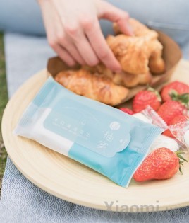 Салфетки влажные Xiaomi Pomelo hand wipes 10 psc