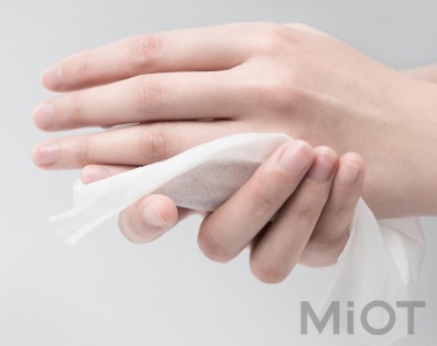 Салфетки влажные Xiaomi Pomelo hand wipes 10 psc