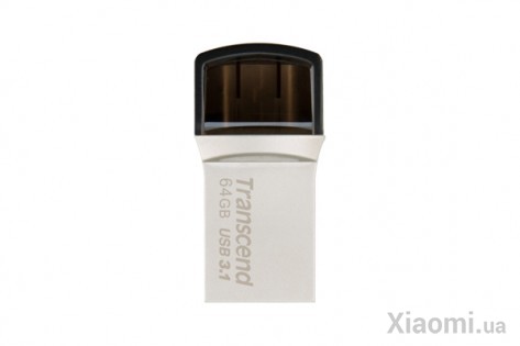 USB флеш накопитель Xiaomi Transcend JetFlash 890 64GB, Type-C, USB 3.1/3.0 Silver (TS64GJF890S)