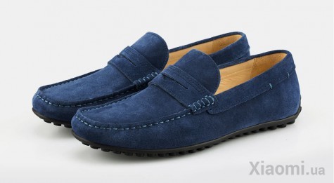 Мужские мокасины замшевые Xiaomi QIMIAN Suede leather beanie shoes Blue 43 size