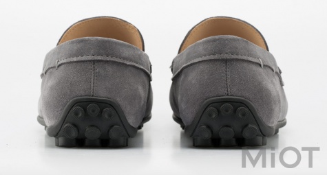 Чоловічі замшеві мокасини Xiaomi QIMIAN Suede leather beanie shoes Grey 42 size
