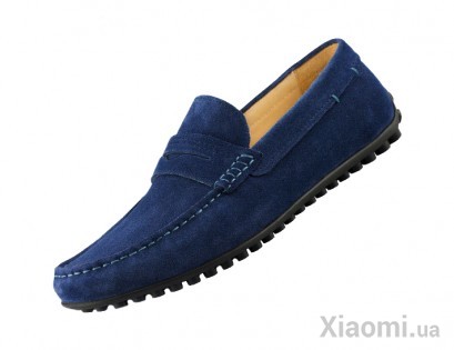 Мужские мокасины замшевые Xiaomi QIMIAN Suede leather beanie shoes Blue 43 size