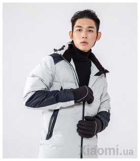 Перчатки Xiaomi QIMIAN Velvet warm touch screen gloves (Unisex) Black size XL ST702S