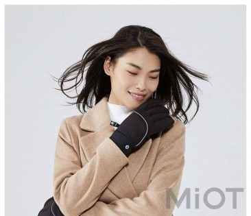 Рукавички Xiaomi QIMIAN Velvet warm touch screen gloves (Unisex) Black size XL ST702S