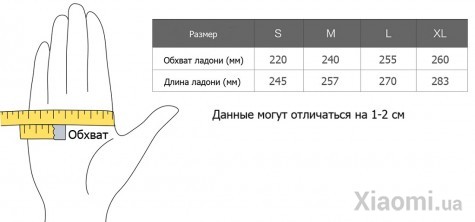 Перчатки Xiaomi QIMIAN Velvet warm touch screen gloves (Unisex) Black size XL ST702S