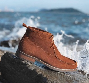 Ботинки замшевые Xiaomi QIMIAN suede leather ankle boots for men Brown 43