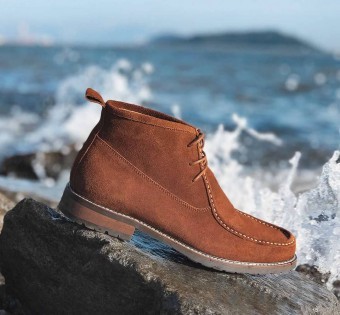 Черевики замшеві Xiaomi QIMIAN suede leather ankle boots for men Brown 43