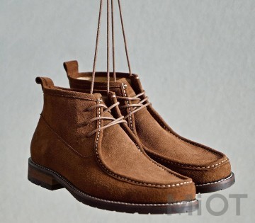 Черевики замшеві Xiaomi QIMIAN suede leather ankle boots for men Brown 43