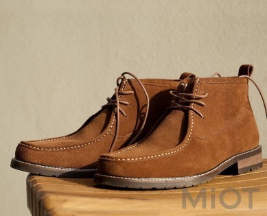 Черевики замшеві Xiaomi QIMIAN suede leather ankle boots for men Brown 43