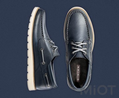 Мокасини топ-сайдери Xiaomi QIMIAN suede leather sailing shoes Blue 43