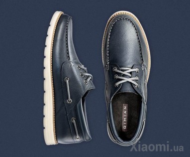 Мокасины топ-сайдеры Xiaomi QIMIAN suede leather sailing shoes Blue 43