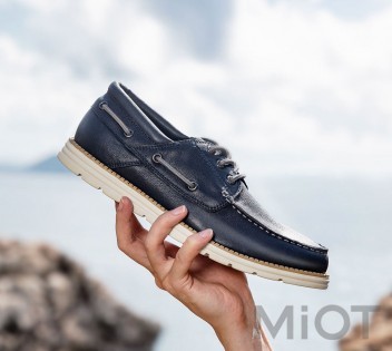 Мокасини топ-сайдери Xiaomi QIMIAN suede leather sailing shoes Blue 43