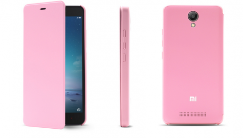 Чохол книжка для смартфонів Redmi Note 2 Pink ORIGINAL 1153000017