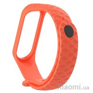 Ремешок Rhomb Design для Xiaomi Mi Band 3/4 Orange