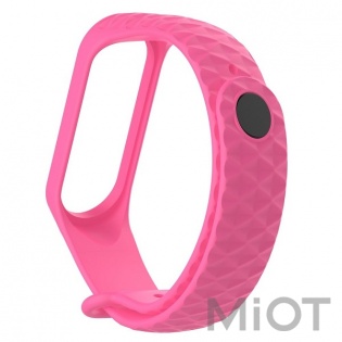 Ремінець Rhomb Desing для Xiaomi Mi Band 3/4 Pink