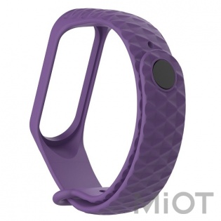 Ремінець Rhomb Design для Xiaomi Mi Band 3/4 Purple
