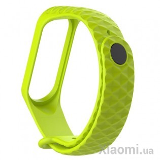 Ремешок Rhomb Design для Xiaomi Mi Band 3/4 Green