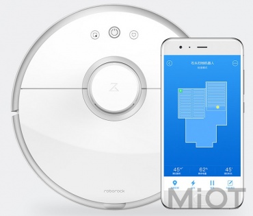 Робот пилосос миючий Xiaomi Roborock Vacuum Cleaner 2 White S50