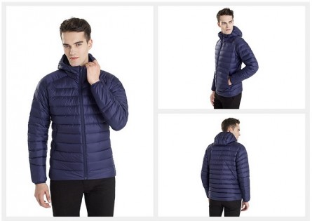 Куртка RunMi 90 points Feather coat Man Blue L