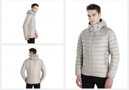 Куртка RunMi 90 points Feather coat Man Gray L