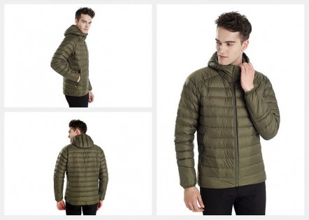 Куртка RunMi 90 points Feather coat Man Green XL