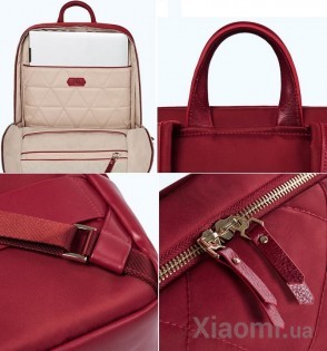 Рюкзак Xiaomi Runmi 90 Ninetygo Fashion city Lingge shoulder Bag Red