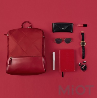 Рюкзак Xiaomi Runmi 90 Ninetygo Fashion city Lingge shoulder Bag Red