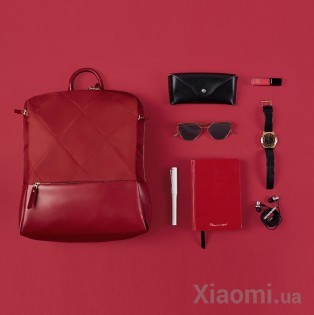 Рюкзак Xiaomi Runmi 90 Ninetygo Fashion city Lingge shoulder Bag Red