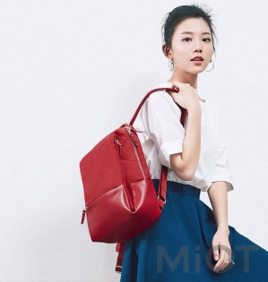 Рюкзак Xiaomi Runmi 90 Ninetygo Fashion city Lingge shoulder Bag Red