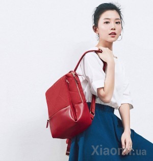 Рюкзак Xiaomi Runmi 90 Ninetygo Fashion city Lingge shoulder Bag Red