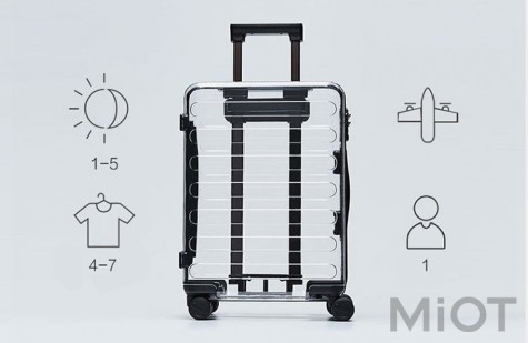 Валіза Xiaomi Runmi 90 Ninetygo Jellyfish Transparent suitcase 20` Limited Edition