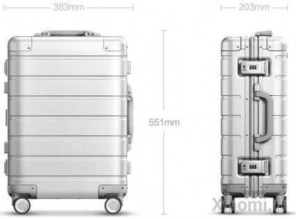Чемодан Xiaomi Runmi 90 Ninetygo Metal Box 20" Silver (6970055343374)