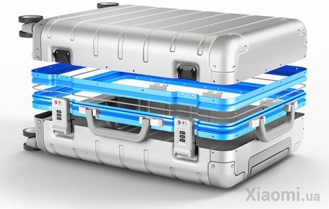 Чемодан Xiaomi Runmi 90 Ninetygo Metal Box 20" Silver (6970055343374)