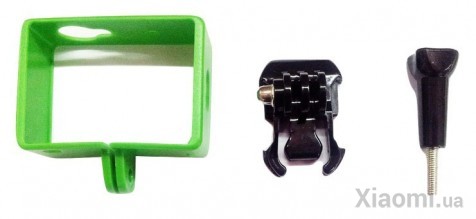 Набор для Xiaomi Yi Sport Green Чехол рамка + крепление
