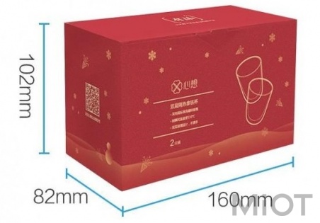 Набір святкових склянок SCISHARE 230ml Q / HMSD 2016 2pcs