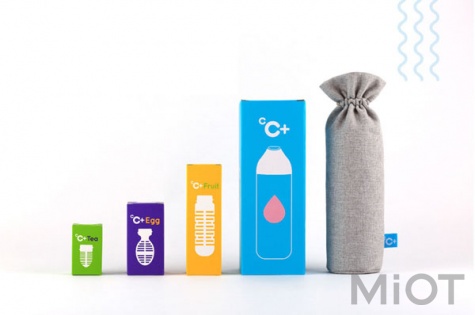 Термос Xiaomi KissKissFish CC temperature visible cup Apple Red