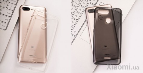 Чехол бампер силиконовый для смартфонов Xiaomi Redmi 6 Clear