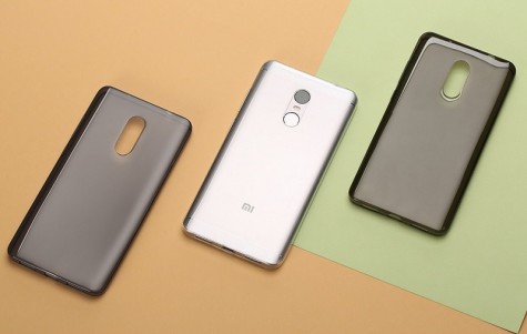 Чехол бампер силиконовый для смартфонов Xiaomi Redmi Note 4X Dark Gray