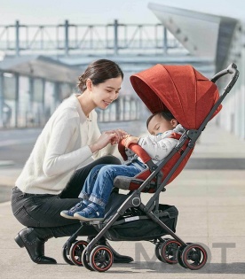 Коляска дитяча KS1701 Red/Gray