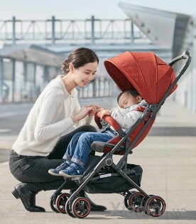 Коляска детская KS1701 Red/Gray
