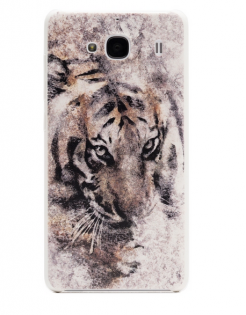 Чехол бампер Xiaomi Redmi 2 Tigers 3D 