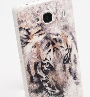 Чехол бампер Xiaomi Redmi 2 Tigers 3D 