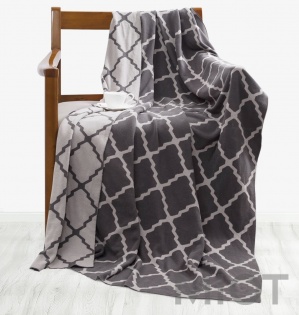 Плед Tonight Combed cotton knit blanket Grey 130*180