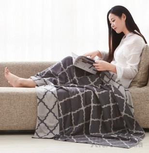 Плед Tonight Combed cotton knit blanket Grey 80*140 см
