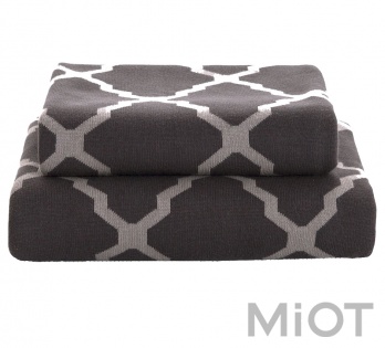Плед Tonight Combed cotton knit blanket Grey 130*180