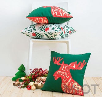 Подушка Tonight Cotton Christmas pillow 45*45 см