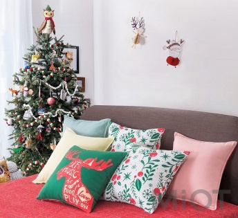Подушка Tonight Cotton Christmas pillow 45*45 см