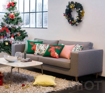 Подушка Tonight Cotton Christmas pillow 45*45 см
