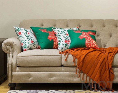 Подушка Tonight Cotton Christmas pillow 45*45 см