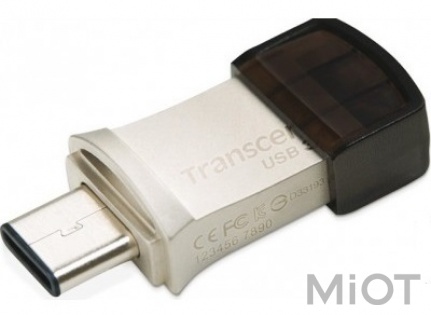 Флеш-накопичувач Xiaomi Transcend JetFlash 890 32GB USB 3.1 / Type-C Silver (TS32GJF890S)